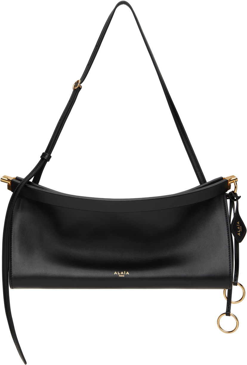 Torba za rame Alaïa ALAÏA 'Le Click' East West Medium Shoulder Bag Crna | AA1S01430CA332