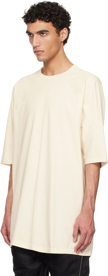 Majica kratkih rukava Rick Owens Rick Owens Hollywood Jumbo Short Sleeve T-Shirt Bež | RU01E5274 JNC, 3