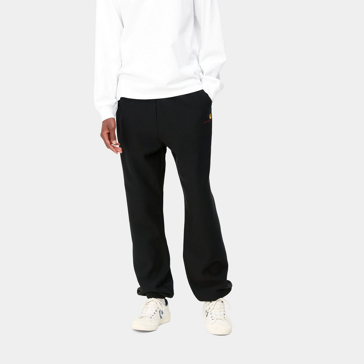 Trenirka Carhartt WIP American Script Sweat Pant Crna | I032328_89_XX, 0