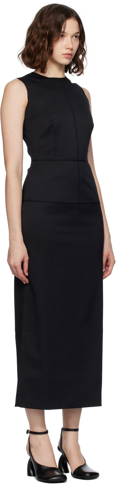 Haljina Maison Margiela MM6 Maison Margiela Tailoring Wool Maxi Dress Crna | S52DG0029 S47848, 1