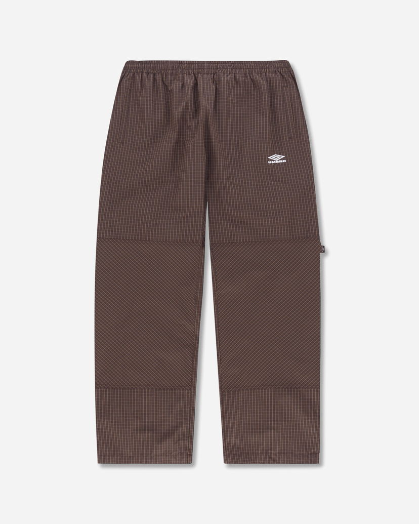 Trenirka Umbro Mini Check Double Knee Pants Smeđa | UBMW0148FA102 BRW0022