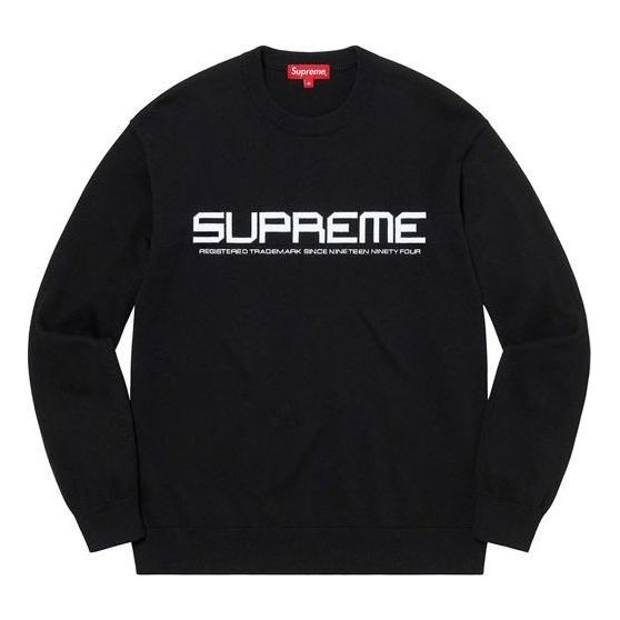 Džemper Supreme Split Logo Pullover Crna | SUP-SS21-532