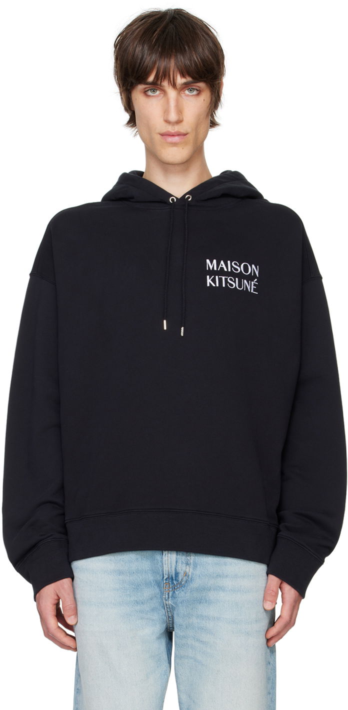 Dukserice MAISON KITSUNÉ Waterfall Oversize Hoodie Crna | NM00705KM0001