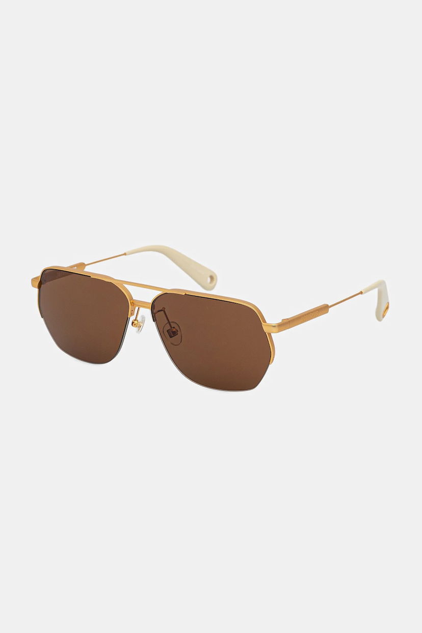 Sunčane naočale Jacquemus Jacquemus Aviador Sunglasses Smeđa | JAC67C1SUN