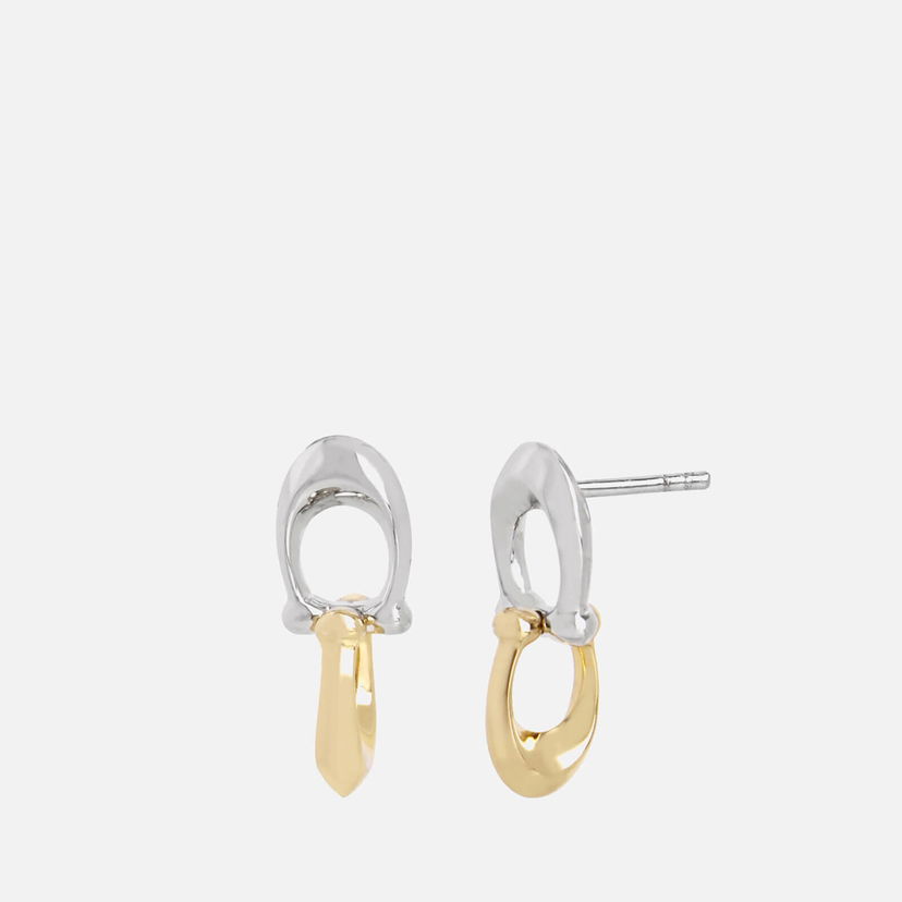 Naušnice Coach Two-Tone Earrings Metalik | 37351443TWO974