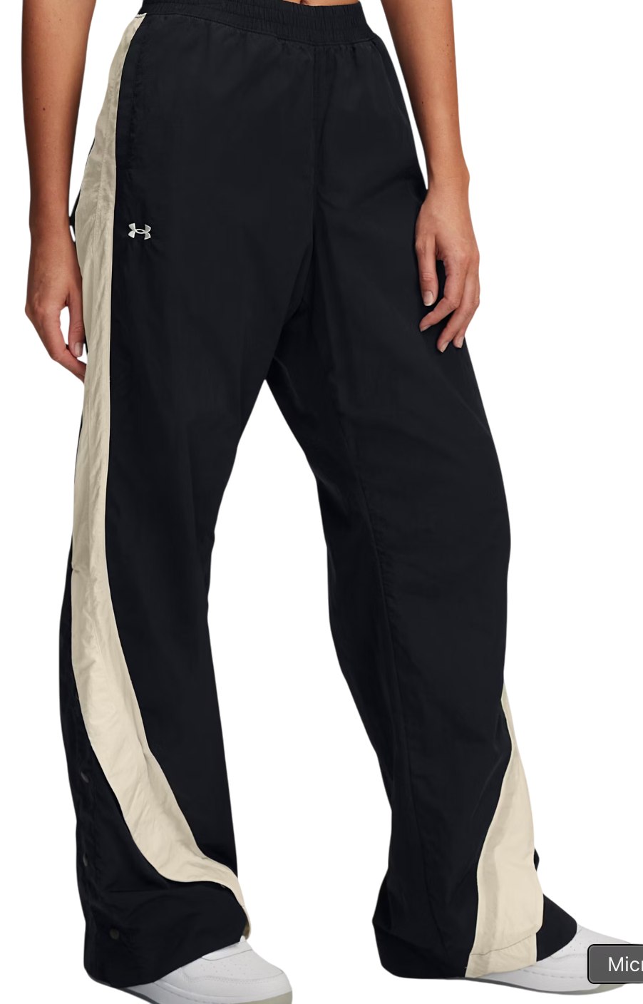Trenirka Under Armour Icon Crinkle Tear-Away Pants Crna | 6000277-001, 0