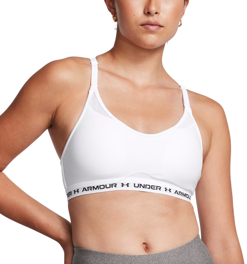 Grudnjak Under Armour Crossback Low Sports Bra Bijela | 1386424-100