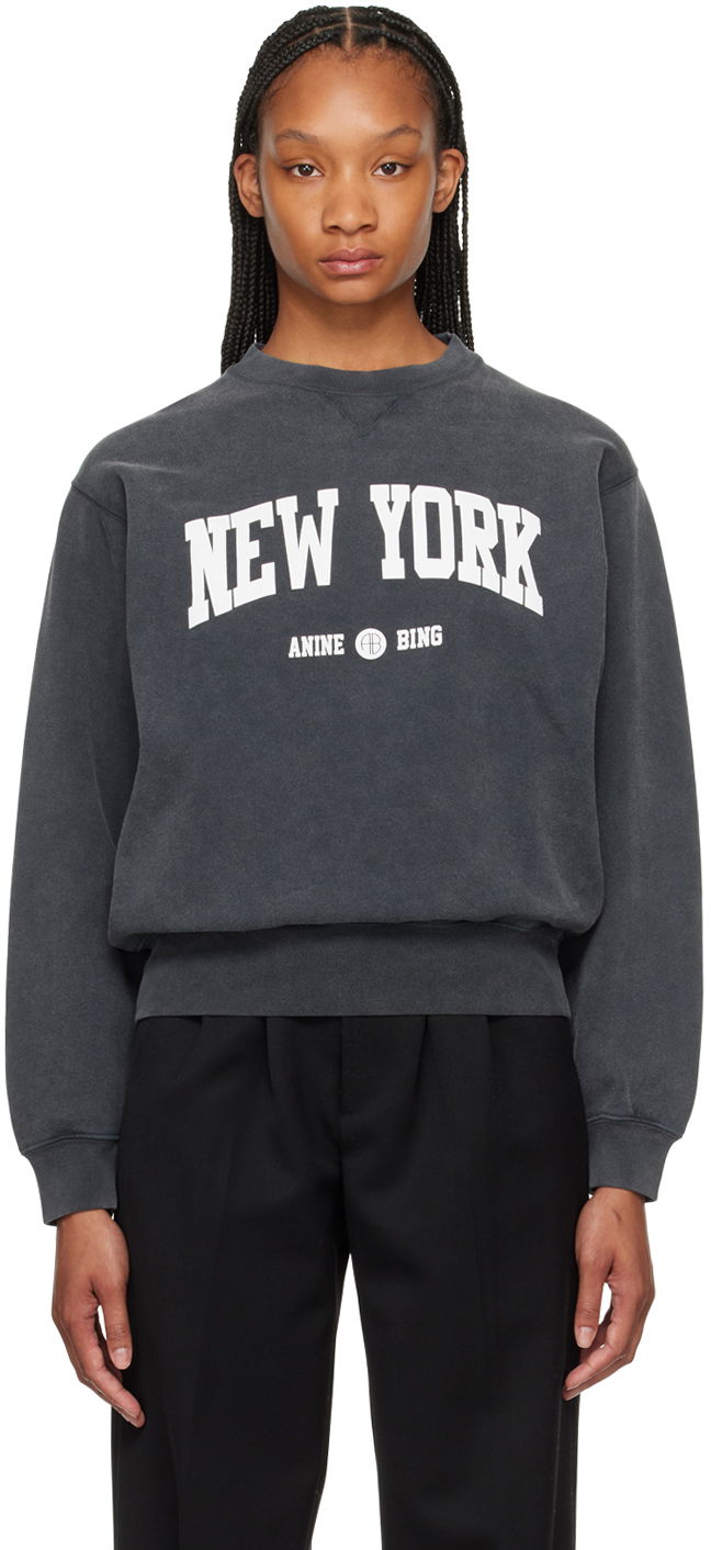 Dukserice Anine Bing ANINE BING Ramona Sweatshirt Siva | A-08-5055-012D