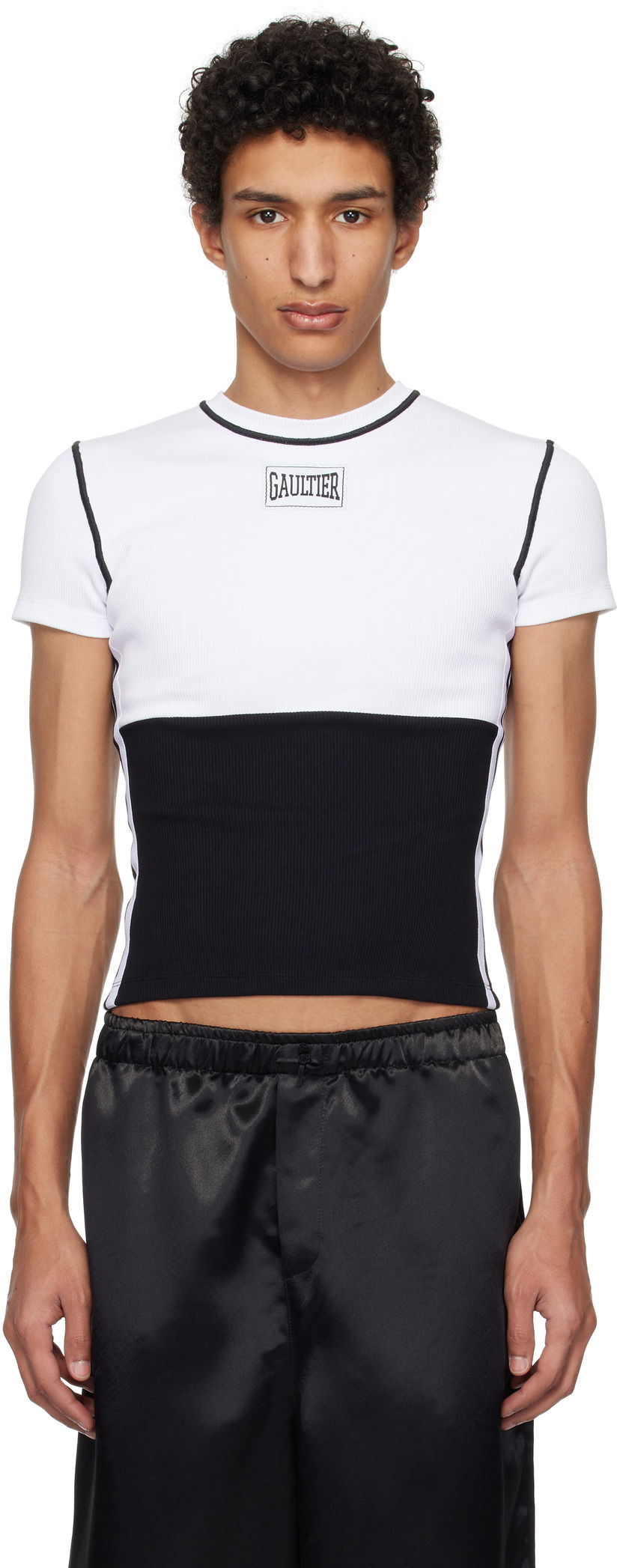 Majica kratkih rukava Jean Paul Gaultier Jean Paul Gaultier Color Block T-Shirt Bijela | 25/33-F-TS104P-J080-0100