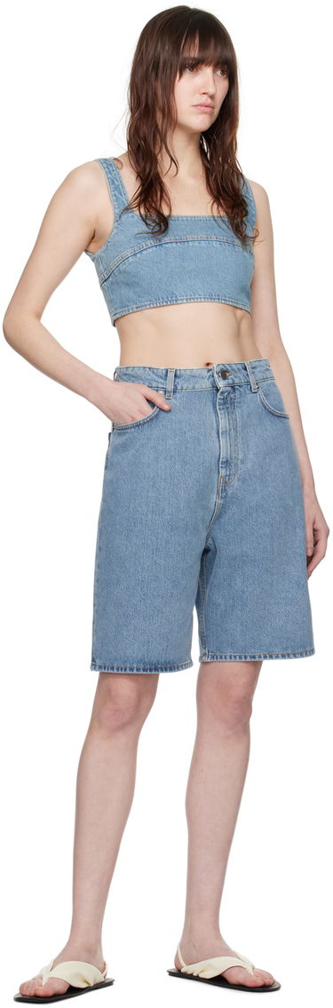 Majica bez rukava Loulou de Saison Loulou de Saison Anet Denim Tank Top Plava | ANET, 3