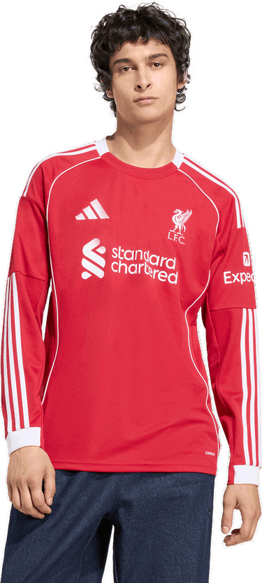Dres adidas Performance Liverpool FC 25/26 Home Jersey Long Sleeve Crvena | JV6456, 4