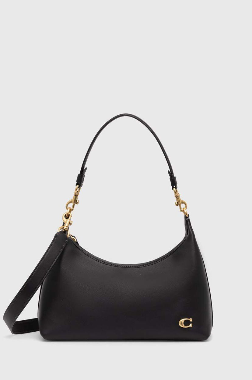 Torba za rame Coach Leather Shoulder Bag Crna | CR981