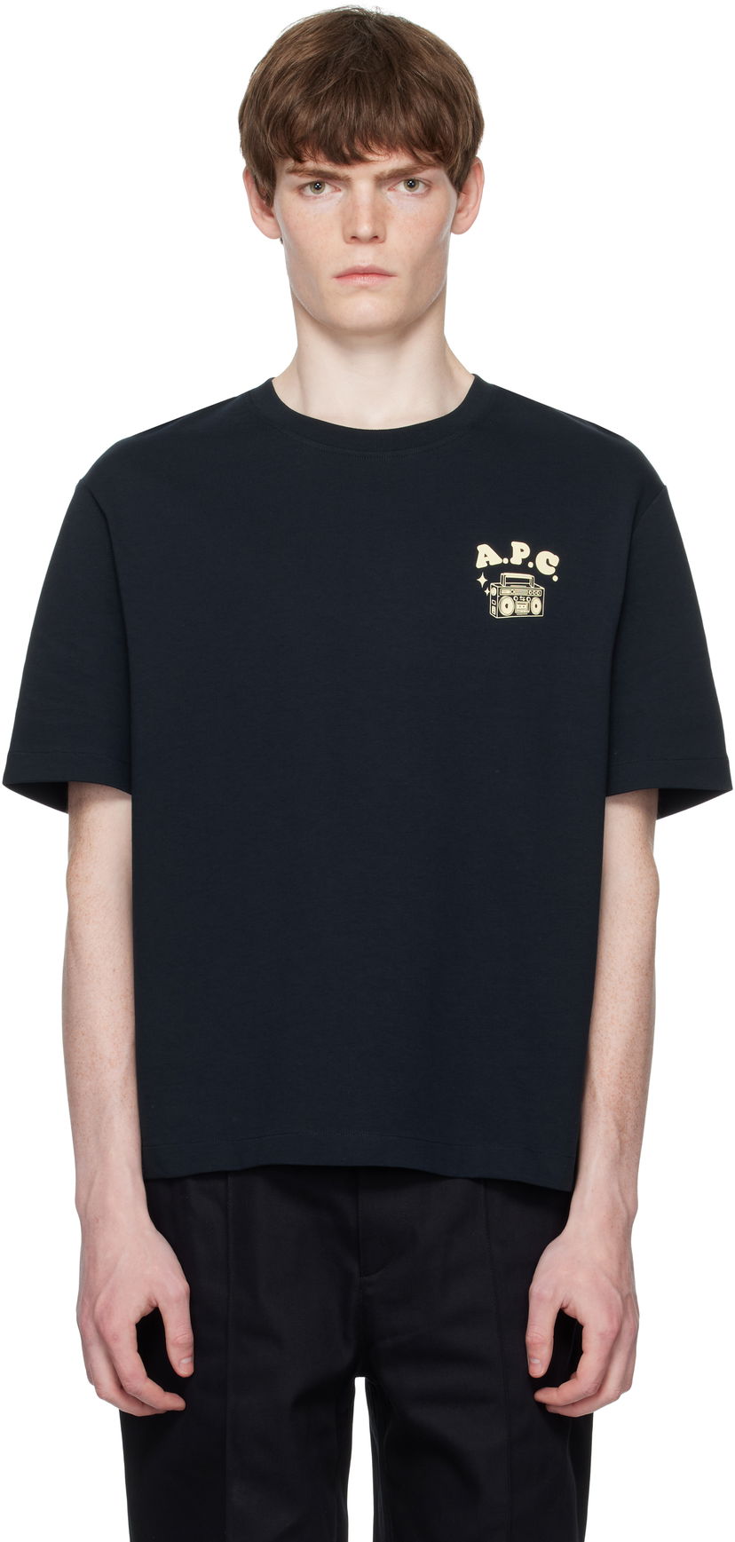 Majica kratkih rukava A.P.C. A.P.C. Disco Graphic T-Shirt Crna | COHGS-M26530