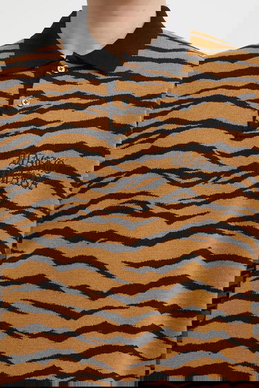 Džemper WACKO MARIA Tiger Pattern Knitted Long-Sleeve Polo Višebojno | 25FW.WMK.KN10, 3