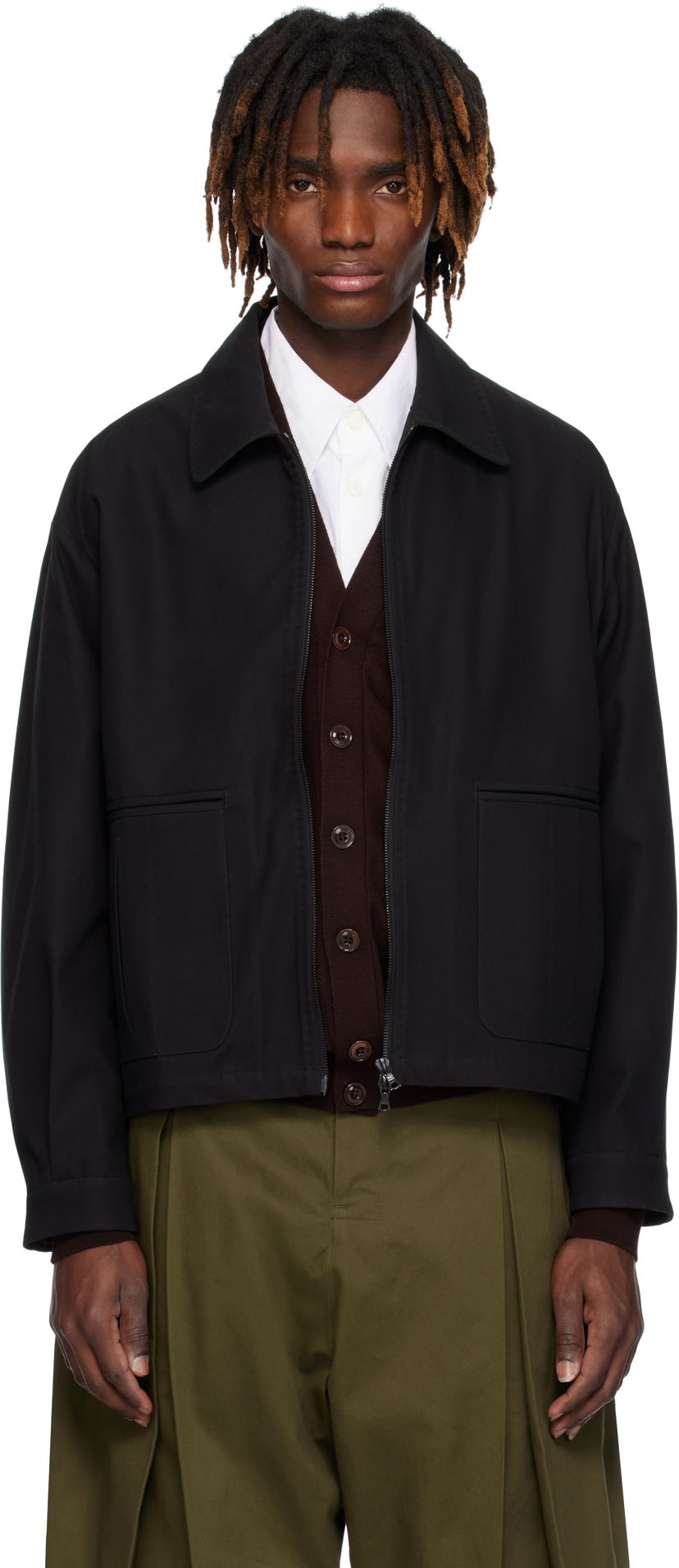Jakna sage NATION SAGE NATION Index Jacket Crna | S118 INDEX JACKET