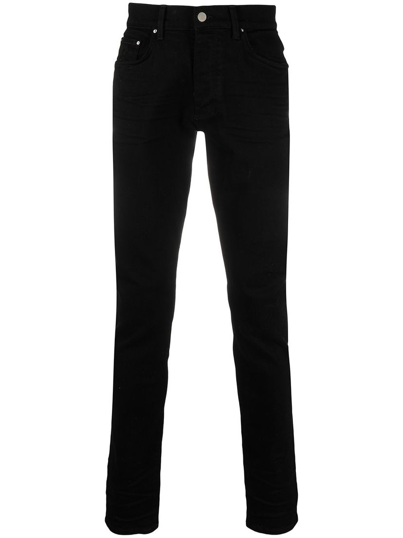 Jeans AMIRI Stack Mid-Rise Skinny Jeans Crna | MDS001