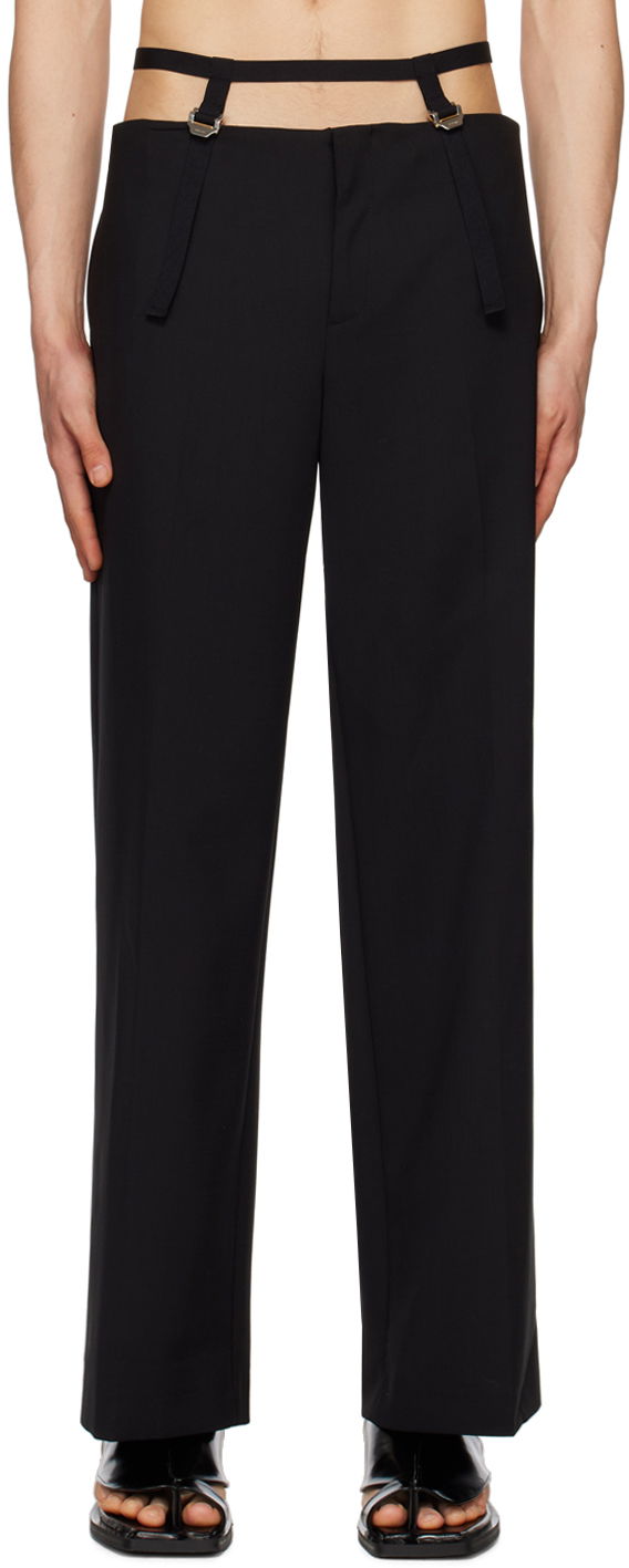 Hlače Dion Lee Dion Lee Safety Harness Trousers Crna | C2134S23