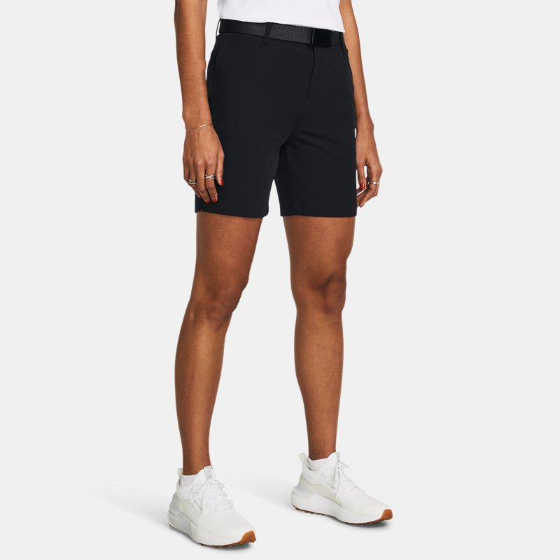 Kratke hlače Under Armour Drive Shorts (18 cm) für Damen Schwarz / Halo Grau 14 Crna | 1383616-001