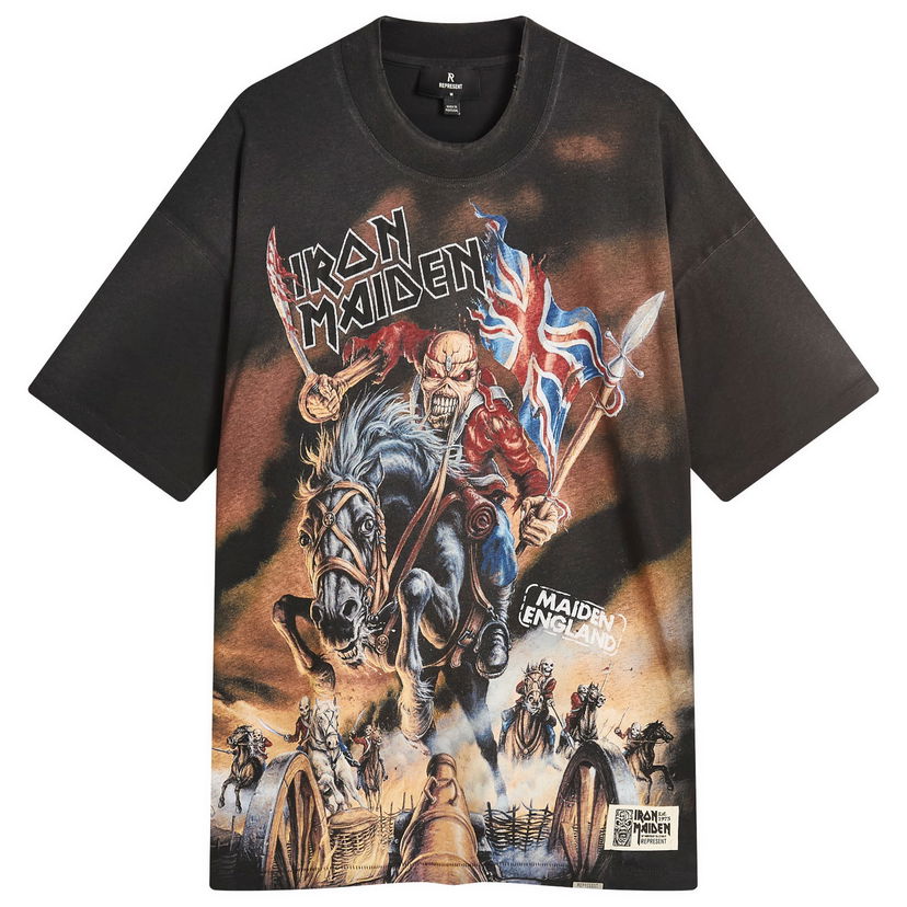 Majica kratkih rukava Represent Clo Iron Maiden Steed Graphic Tee Crna | MLM100581-04