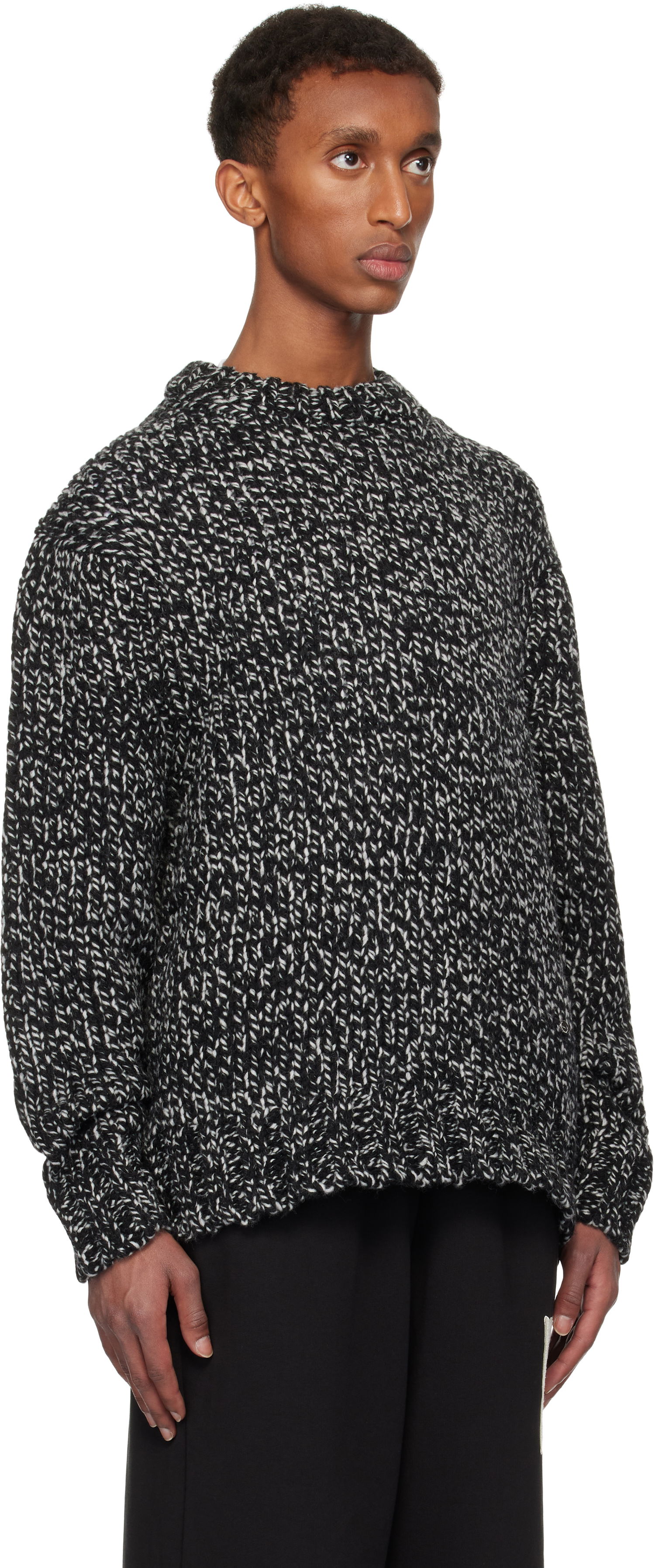 Džemper We11done We11done Chunky Knit Sweater Crna | WD-KT3-24-649-U-B2, 1