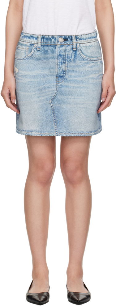 Suknja rag & bone rag & bone Miramar Terry Miniskirt Plava | WCW25PB0048204, 0