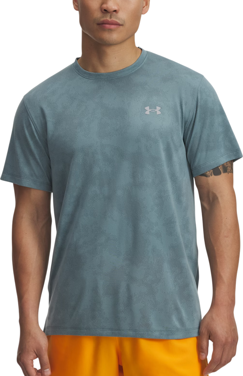 Majica kratkih rukava Under Armour Launch Camo Short Sleeve Performance T-Shirt Tirkiz | 6006098-323
