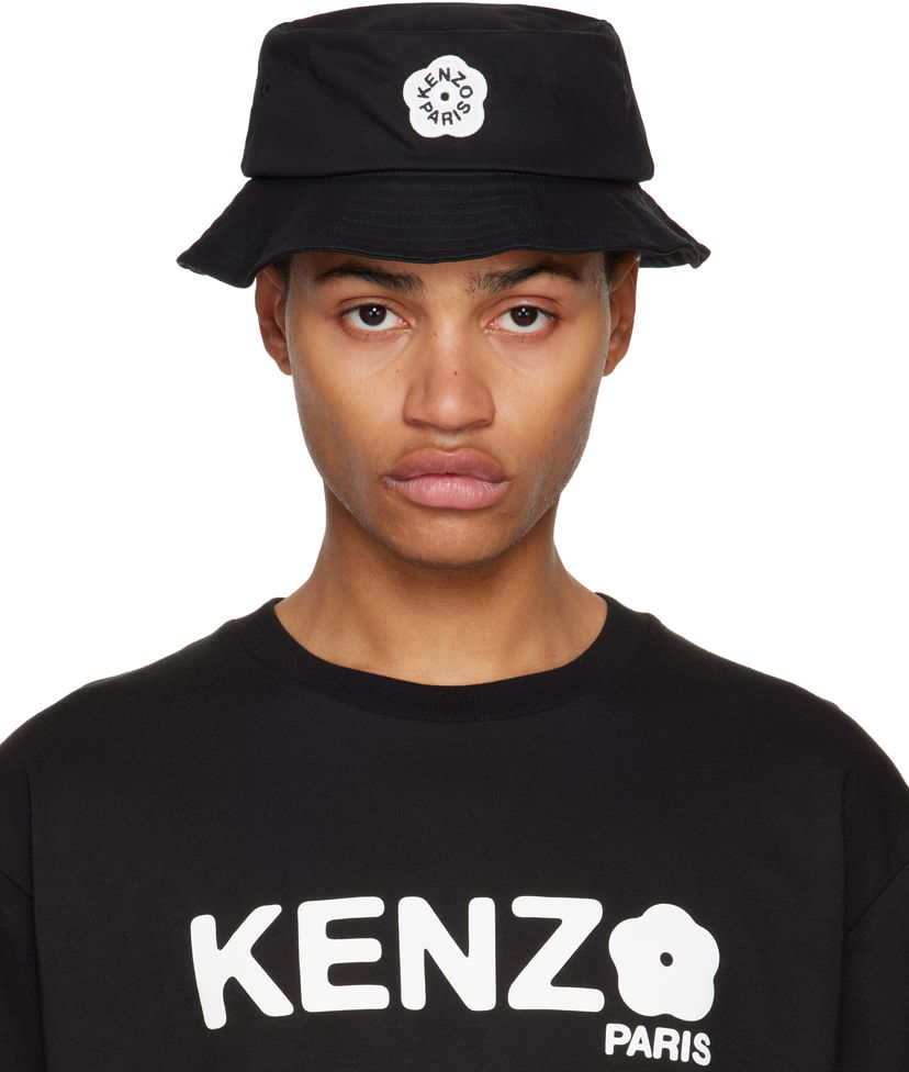 Dukserice KENZO Logo Patch Bucket Hat Crna | FF58AC414F34