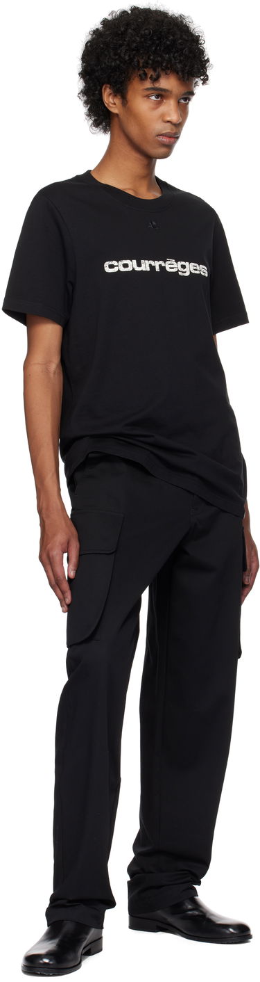 Majica kratkih rukava Courrèges Courrèges AC Logo T-Shirt Crna | 125JTS008JS0112, 3