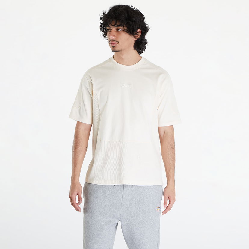 Majica kratkih rukava Reebok LTD Training Waffle Pattern T-Shirt Beige Bijela | RMAA002C99JER0016161