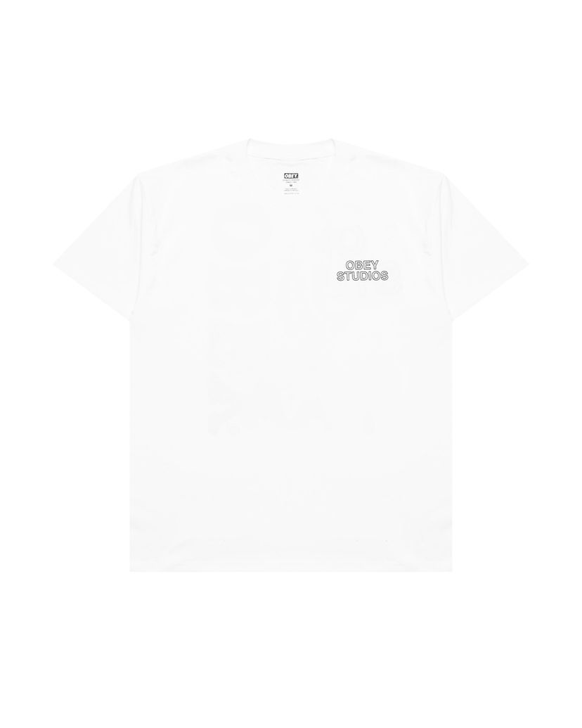 Majica kratkih rukava OBEY Obey Studios Palette T-Shirt Bijela | 165264052-WHT