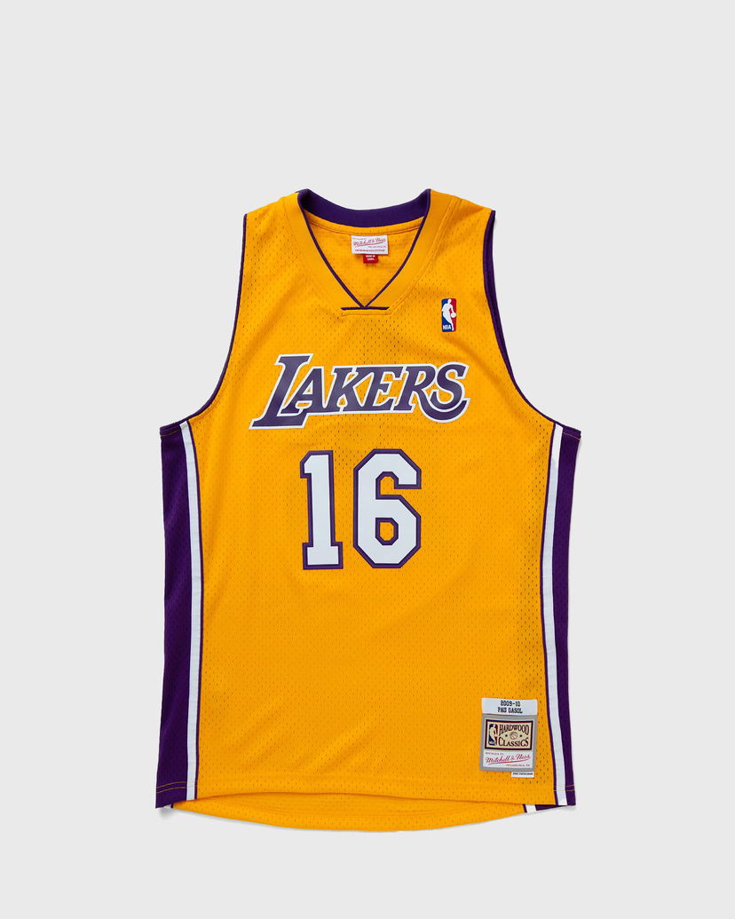 Dres Mitchell & Ness NBA SWINGMAN JERSEY LOS ANGELES LAKERS 2009-10 PAU GASOL #16 Žuta | SMJY7609-LAL09PGALTGD