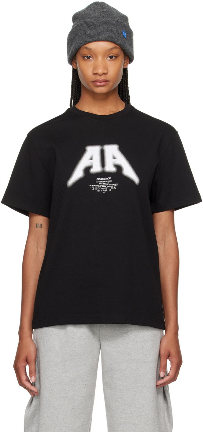 Majica kratkih rukava ADER ERROR Embroidered T-Shirt Crna | BN01SSTS0105BK
