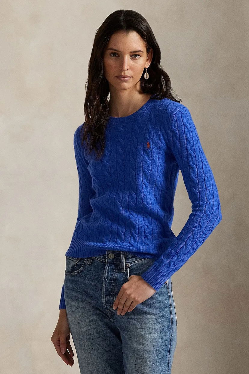 Džemper Polo by Ralph Lauren Polo Ralph Lauren Cable-Knit Sweater Plava | 211971865