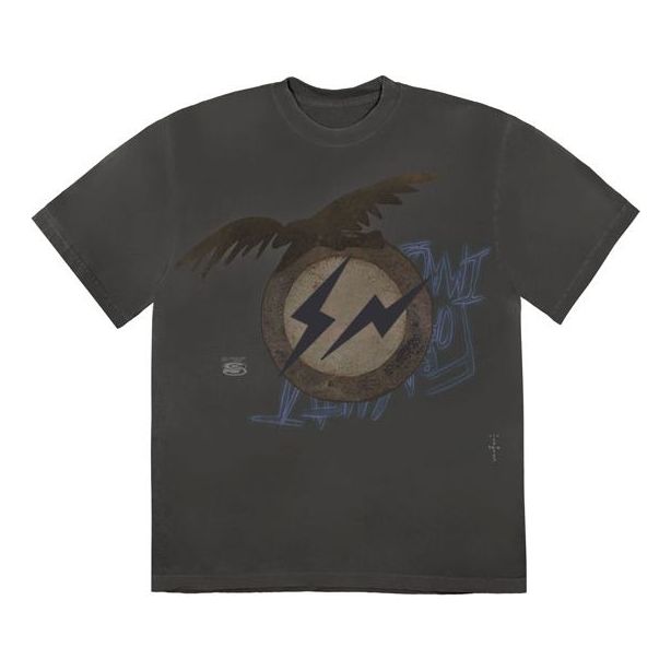 Majica kratkih rukava Cactus Jack by Travis Scott Travis Scott Cactus Jack x Fragment Design Create Graphic T-Shirt Siva | CJFN-SS30, 0