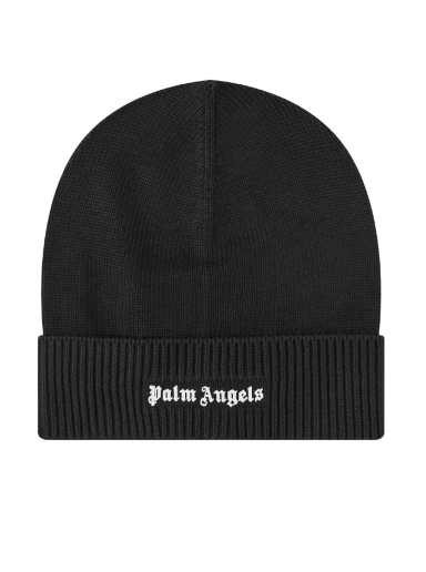 Kapica Palm Angels Logo Beanie Hat Crna | PMLC002C99KNI0011001