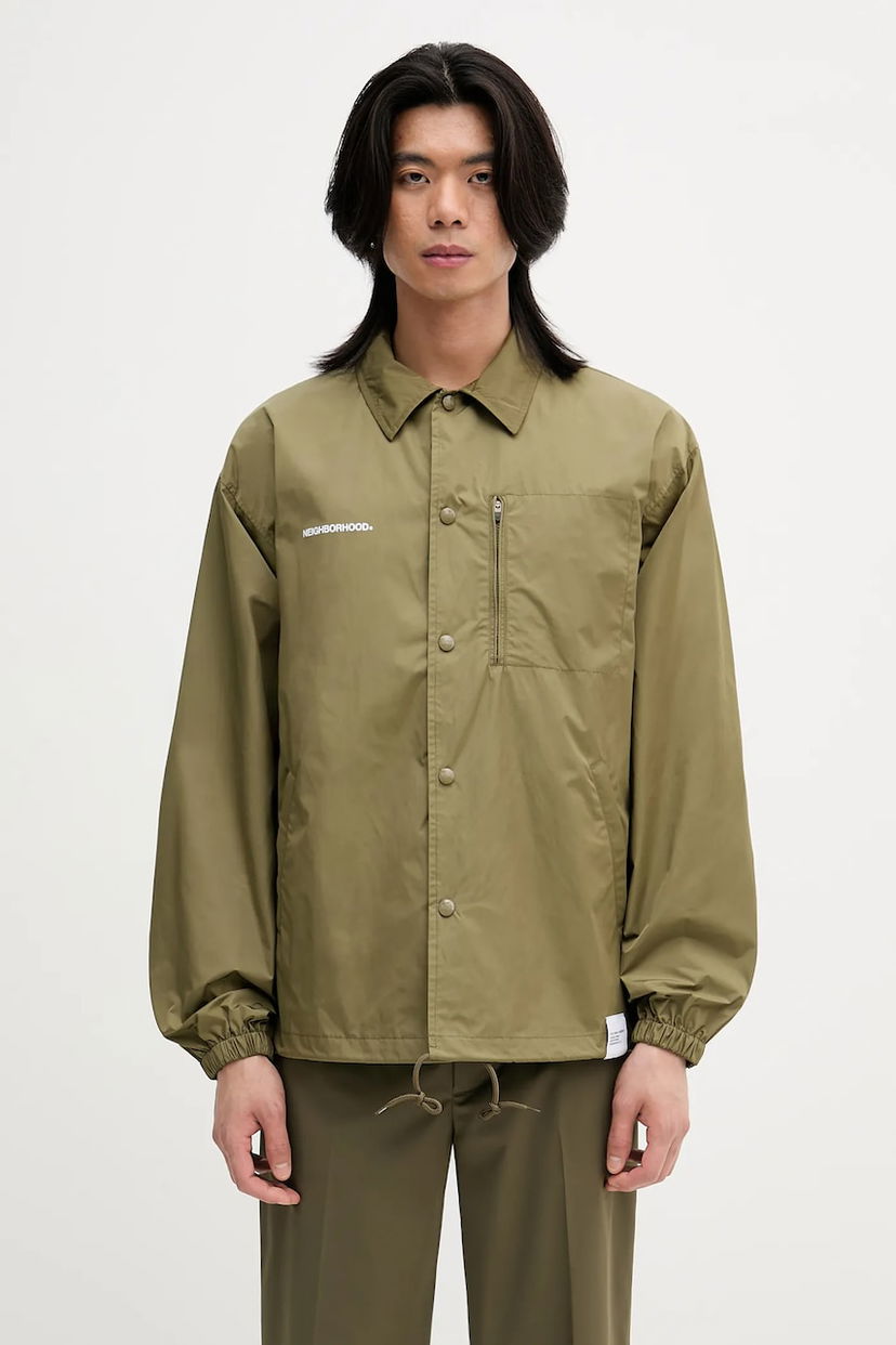 Vjetrovka Neighborhood NEIGHBORHOOD Windbreaker Oversize Jacket Zelena | 251TSNH.JKM07
