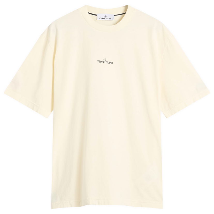 Majica kratkih rukava Stone Island Men's Industrial Print T-Shirt, Size Large Žuta | K2S152100037-S0241-V0093