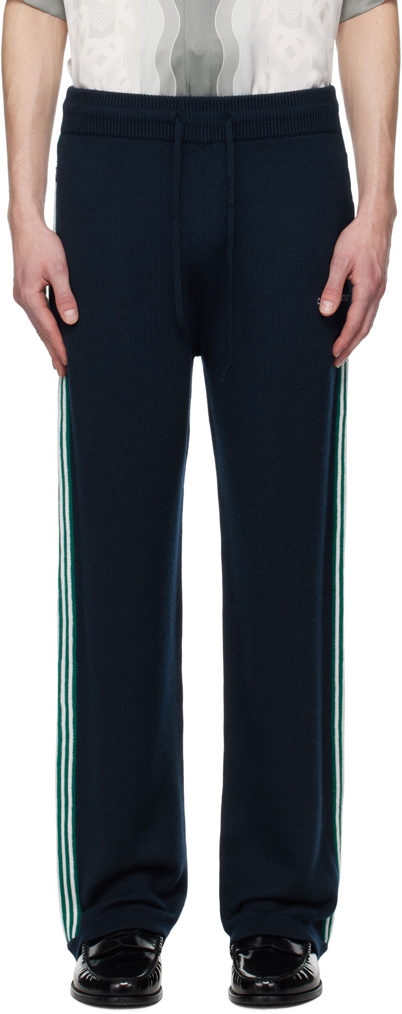Trenirka Casablanca Casablanca Knit Tennis Sweatpants Tamnoplava | MPS25-KW-847-01