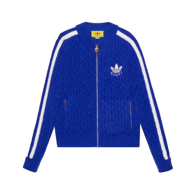 Jakna Gucci adidas x Wool Jacket Blue Plava | 723091 XKCTX 4854