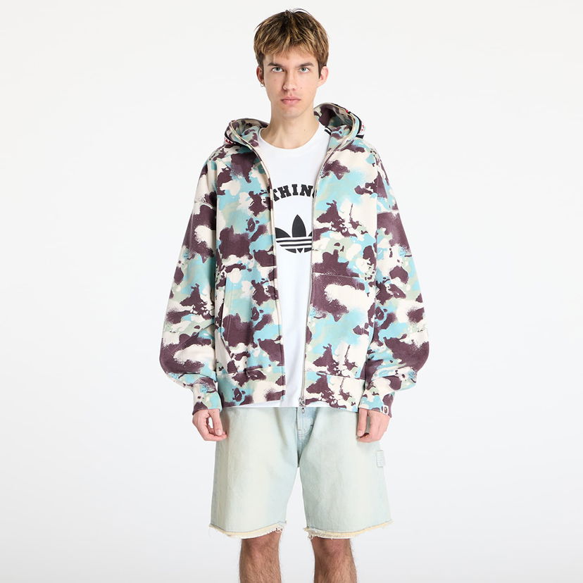 Dukserice BAPE A BATHING APE Map Camo Shark Relaxed Fit Full Zip Hoodie Višebojno | 001ZPL301001MMUL