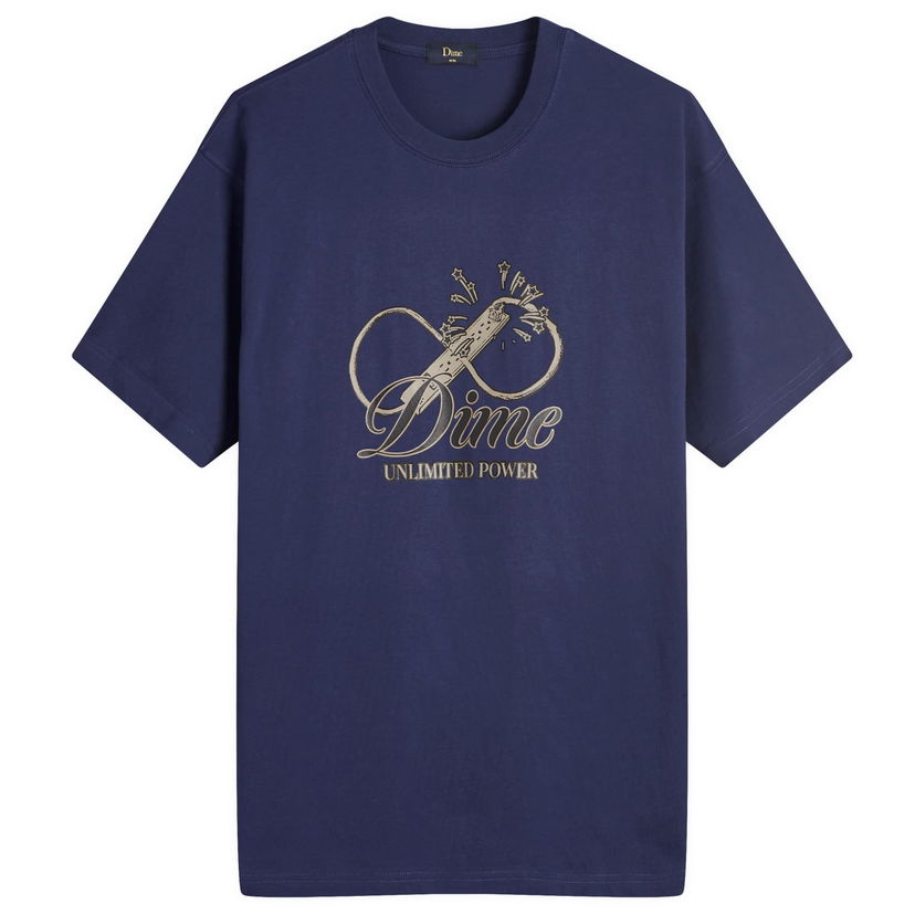 Majica kratkih rukava Dime Cursive Power T-Shirt Tamnoplava | DIMEFA2436NVY