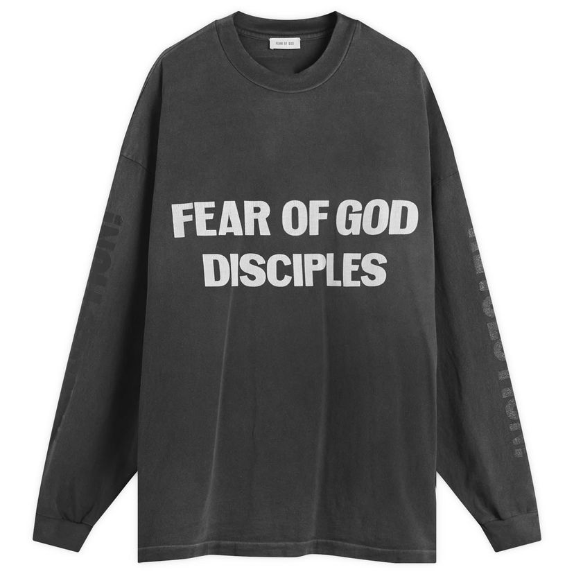 Majica kratkih rukava Fear of God Relaxed Long Sleeve Disciple T-Shirt Siva | FG25FW10-10404HWJUS-001