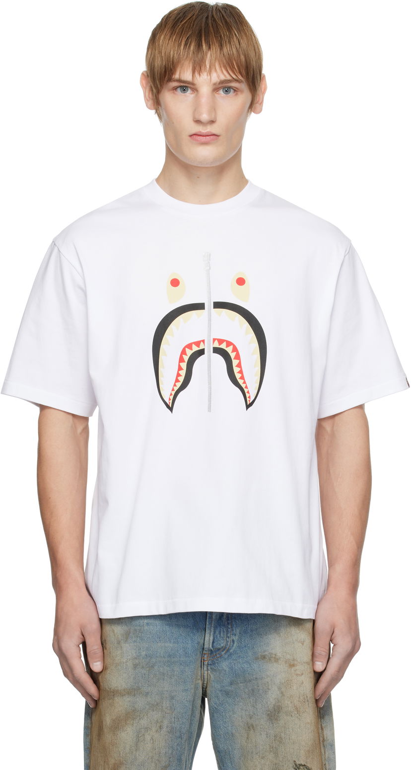 Majica kratkih rukava BAPE Shark Graphic T-Shirt Bijela | 001TEK701305M