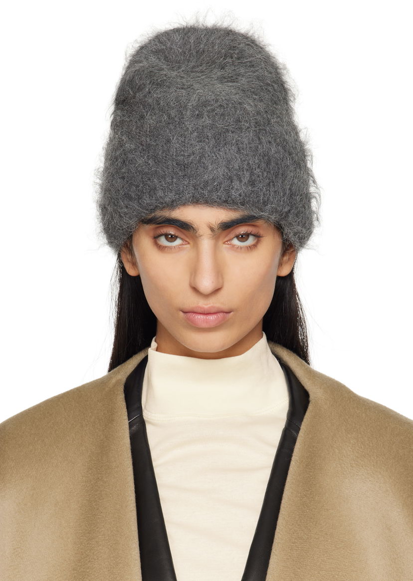 Kapica TOTEME Alpaca Knit Beanie Siva | 244-WSH1524-YA0106
