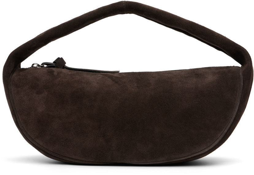 Torba za rame BY FAR BY FAR Cush Suede Shoulder Bag Smeđa | MWBSB005KL009BR054PL