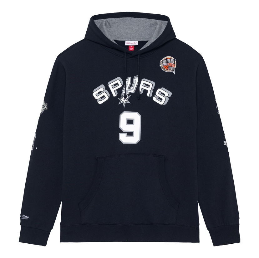 Dukserice Mitchell & Ness NBA San Antonio Spurs Tony Parker 9 Fleece Hoodie Tamnoplava | FPHD6861-SASYYTPABLCK