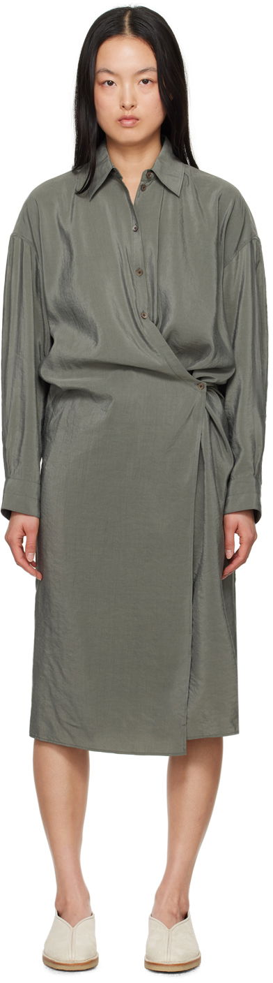 Haljina LEMAIRE Lemaire Twisted Midi Dress Zelena | DR1024 LF208