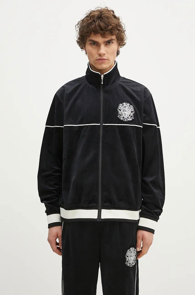Dukserice BILLIONAIRE BOYS CLUB Velour Track Top With Application Crna | B24342