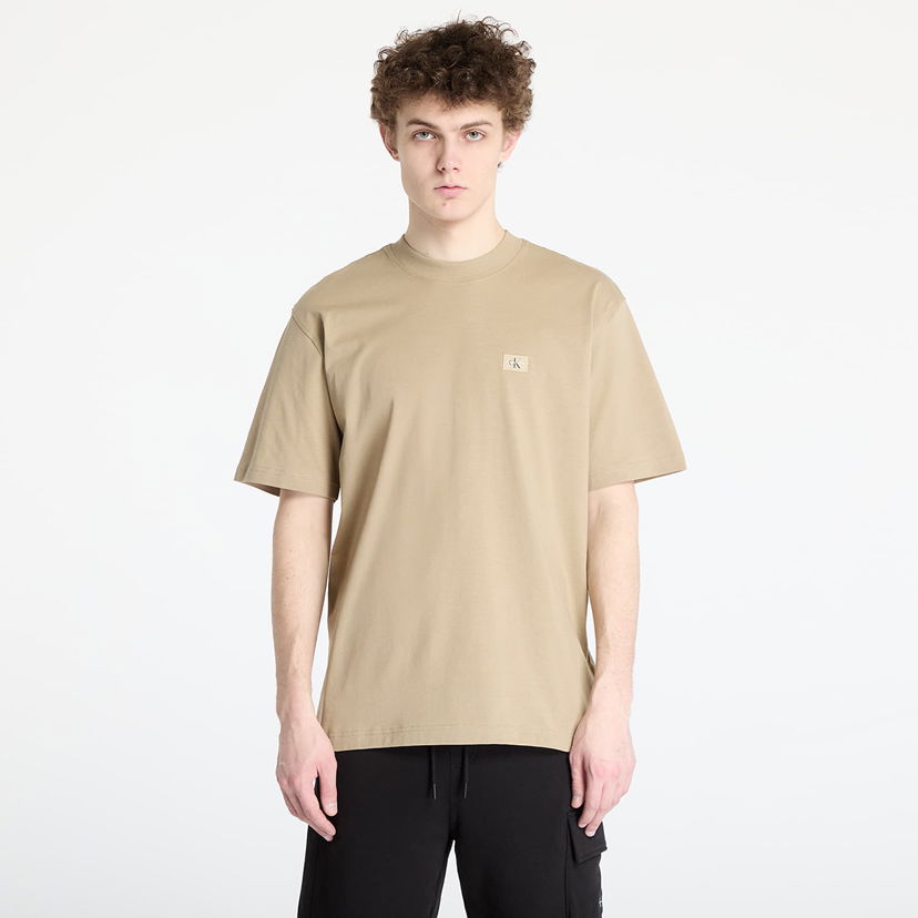 Majica kratkih rukava CALVIN KLEIN Calvin Klein Jeans Woven Label Relaxed T-Shirt Bež | J30J326857 HI0