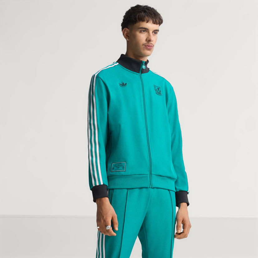 Dukserice adidas Performance Liverpool FC Terrace Icons Tirkiz | JW5464